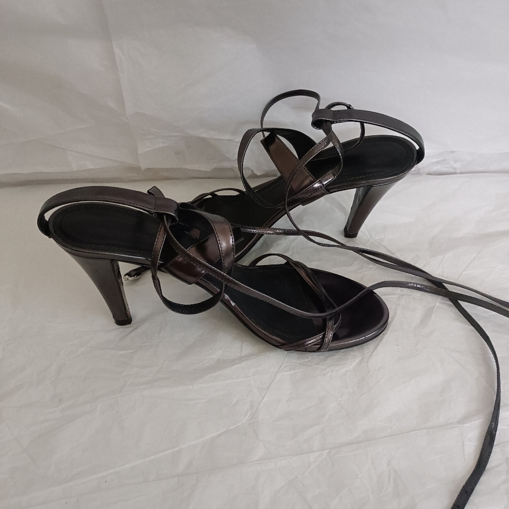 Isabel marant metallic heels size 38 ankle strap - Picture 7 of 15